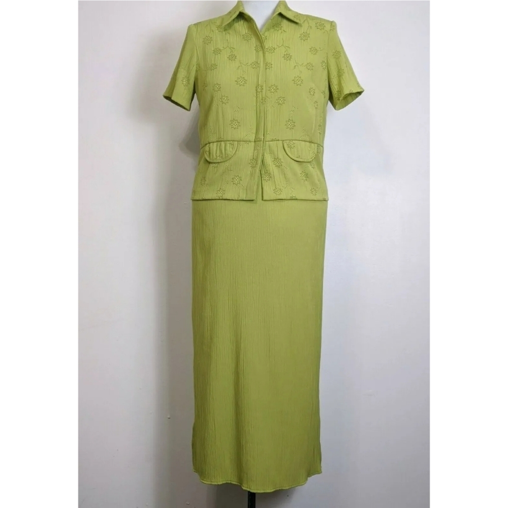 Two Piece Green Dress